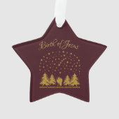 Religieuze Kerst Maagd Maria, St. Jozef, Jezus Ornament (achterkant)