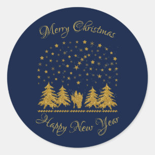 Religieuze Kerst Maagd Maria, St. Jozef, Jezus Ronde Sticker