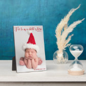 Religieuze kerstbijbel Verse Elegant Baby Foto Fotoplaat (Zijkant)