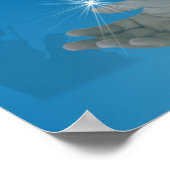 Religieuze kerstdruk poster (Hoek)