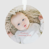 Religieuze kerstillustratie met een korte nativite ornament (achterkant)