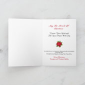 Religieuze kerstKaart, persoonlijke handtekening Feestdagen Kaart (Binnen)