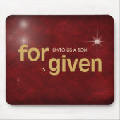 Religieuze kerstliefde muismat (Voorkant)