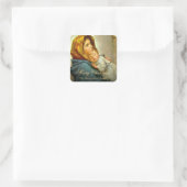 Religieuze kerstmaagd Mary en Jezus Gift Label (Tas)