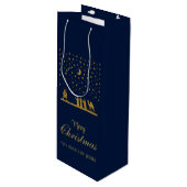 Religieuze Kerstmis, Geboorte van Jezus, Drie Koni Wijn Cadeautas (Voorkant Gekanteld)