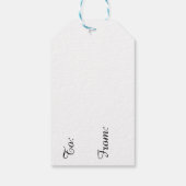 Religieuze Kerstmis Schrift Cadeaulabel (Achterkant)