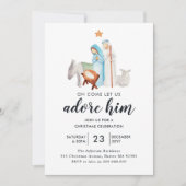 Religieuze kerstviering kaart (Voorkant)