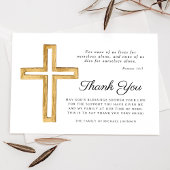 Religieuze Kruis begrafenis Bedankkaart