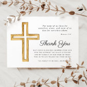 Religieuze Kruis begrafenis Bedankkaart