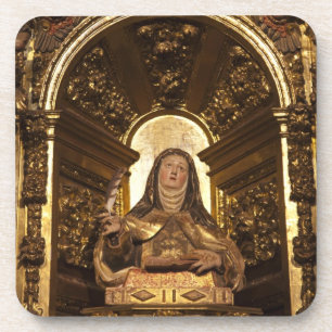 Religieuze kunst die Santa Teresa voorstelt Drankjes Onderzetter