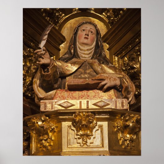 Religieuze kunst die Santa Teresa voorstelt Poster (Voorkant)