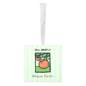 Religieuze leraar Dank je, Apple Kubus Ornament (Rechts)