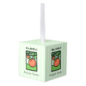 Religieuze leraar Dank je, Apple Kubus Ornament (Achter hoekig)