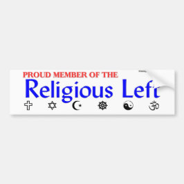 Religieuze linkse Bumpersticker