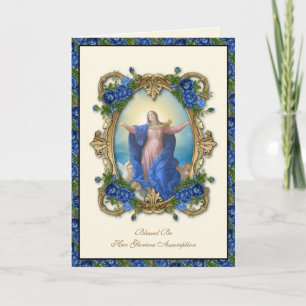 Religieuze Maagd Maria Bloemstuk Katholieke Tenhem Kaart