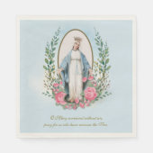 Religieuze  Maagd Maria Katholieke Floral Cla Servet (Voorkant)
