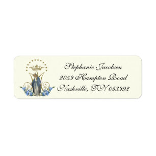 Religieuze Maagd Maria Katholieke Floral Etiket
