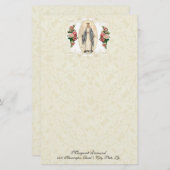 Religieuze Maagd Maria katholieke Rozen (Voorkant / Achterkant)