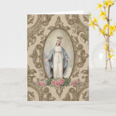 Religieuze Maagd Maria Onze-Lieve-Vrouw van Genade Kaart (Gele Bloem)
