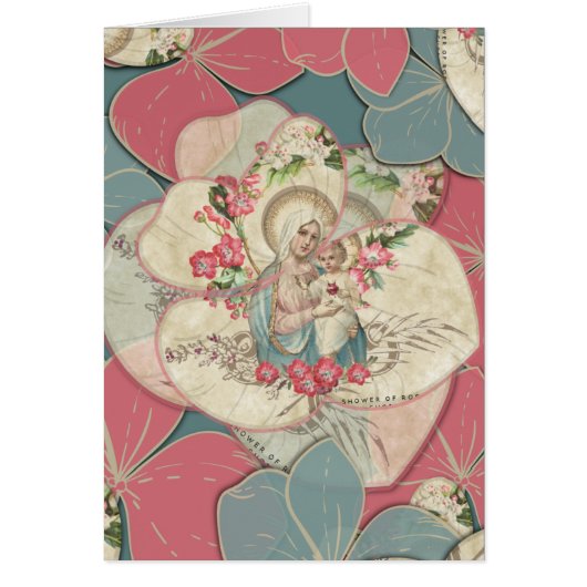 Religieuze Maagd Mary Baby Jezus (Voorkant)