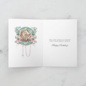 Religieuze Maagd Mary Jesus Floral Kaart (Binnen)