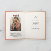 Religieuze Maagd Mary Jesus Prayer Scripting Kaart (Binnen)