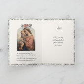 Religieuze Maagd Mary Jesus Prayer Scriptkaart Kaart (Binnen)