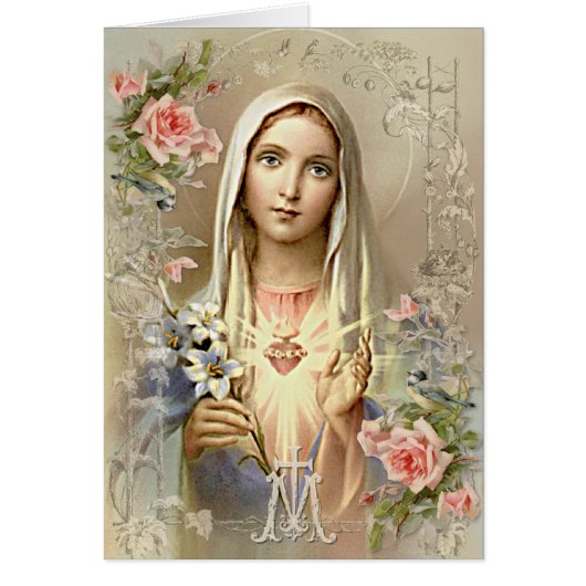 Religieuze Maagd Mary Jubileum katholiek (Voorkant)