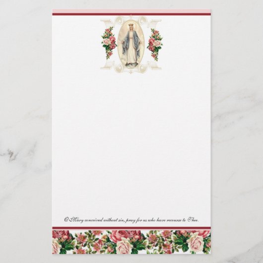 Religieuze maagd Mary  katholieke gebedsdroger (Voorkant)