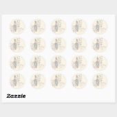 Religieuze Maagd Mary Lourdes God zegene u Ronde Sticker (Vel)