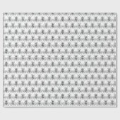 Religieuze maagd Mary Marian "M" Black & White Cadeaupapier (Vlak)