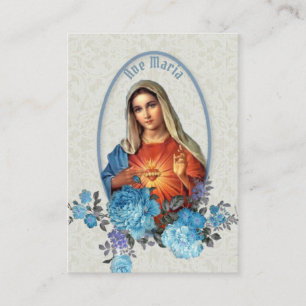 Religieuze Maagd Mary Memorare Prayer Heilige Kaar Visitekaartje
