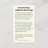 Religieuze maagd Mary Prayer Punch Devil Plaatskaartje (Achterkant)