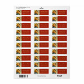 Religieuze Madonna & Kind Kerstvakantie Etiket (Full Sheet)