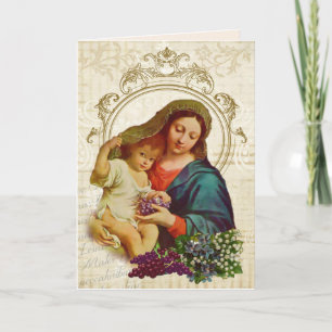 Religieuze Moederdag Gezegende Maagd Maria Kaart