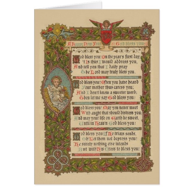 Religieuze nieuwjaarsdag  Christelijk (Voorkant)