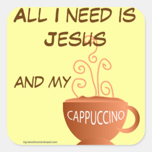 Religieuze offertes vierkante sticker