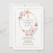 Religieuze ovale uitnodiging (Voorkant)