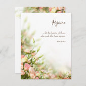 Religieuze paaskaarten - Sentiments Rejoice Briefkaart (Voorkant / Achterkant)