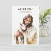 Religieuze paaskerk Jesus Christ Kaart (Staand voorkant)