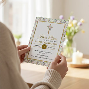 Religieuze Pasen Christelijke Feestdag Hij Is Opge Feestdagenkaart