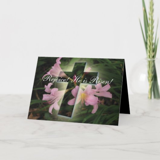 Religieuze Pasen Feestdagen Kaart (Voorkant)