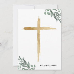 Religieuze Pasen Kruis Groet Bijbelkaart Kaart
