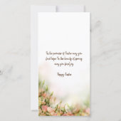 Religieuze Pasenkaarten - Gevoelens Verblijden Bedankkaart (Achterkant)