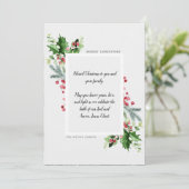 Religieuze platte kerstkaart (Staand voorkant)