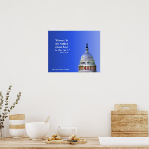 Religieuze Poster -- een Gezegende Natie