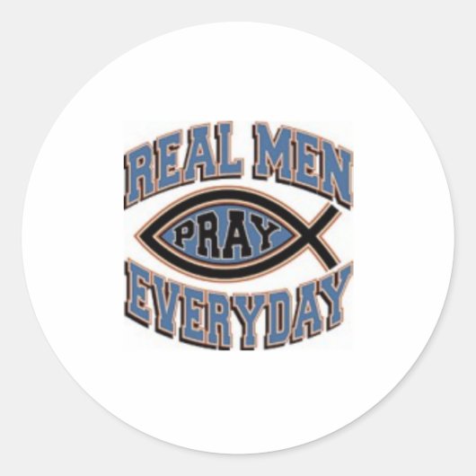 Religieuze promoties ronde sticker (Voorkant)