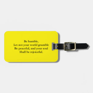 Religieuze quote bagagelabel