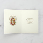 Religieuze Rozen Maagd Guadalupe Spaans Kaart (Binnen)