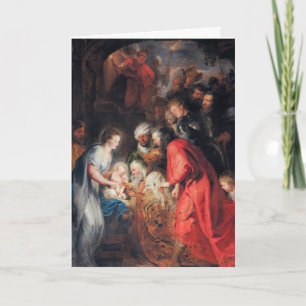 Religieuze Rubens Jesus Virgin Mary Joseph Feestdagen Kaart